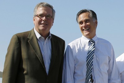  Jeb Bush y Mitt Romney en acuerdo por campaña con miras al 2016
