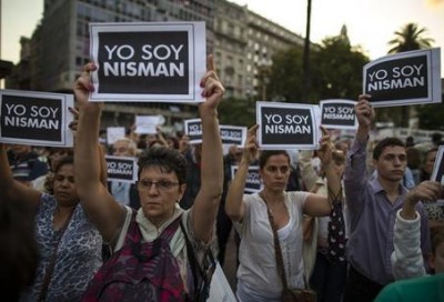 Argentina protesta por muerte del fiscal Nisman