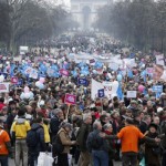 Marea humana se manifiesta en París en contra del terrorismo y a favor de la libertad