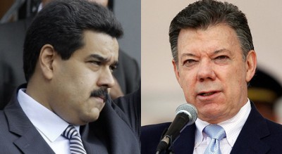  Presidente de Venezuela Nicolas Maduro y el Presidente de Colombia Juan Manuel Santos