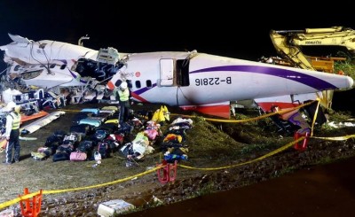 Los dos motores del avión de TransAsia fallaron antes de estrellarse