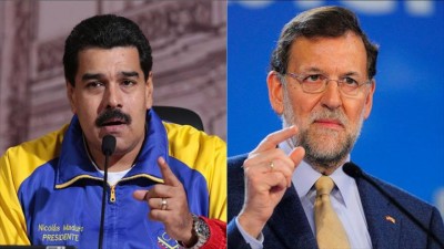 Nicolas Maduro, presidente de Venezuela y el jefe del gobierno Español Mariano Rajoy