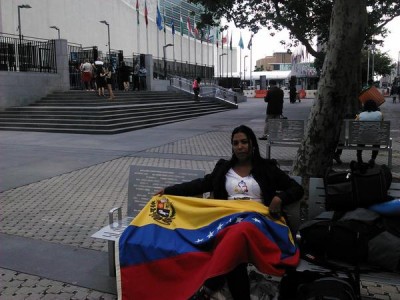Josmer huelguista venezolana