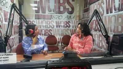 Las periodista Iris Figuereo y Awilda Gomez en Asi es Quisqueya