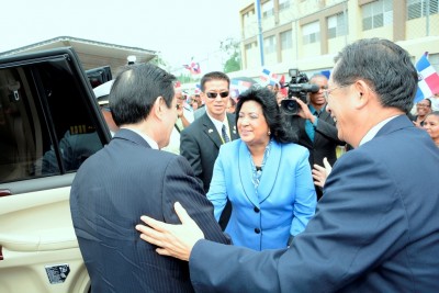 Comunidad de San Luis recibe jubilo la visita del presidente de la República de China Taiwán, Ma Ying-jeou.