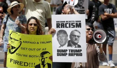Protestas contra Trump en Arizona por sus declaraciones contra inmigrantes