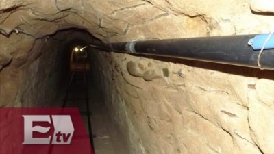 Tunel por donde escapo en Chapo Guzman