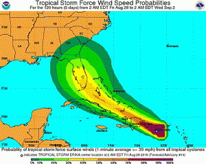 Gobernador de Florida declara estado de emergencia ante la llegada de Erika