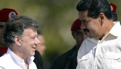 Santos y Maduro en Venezuela 