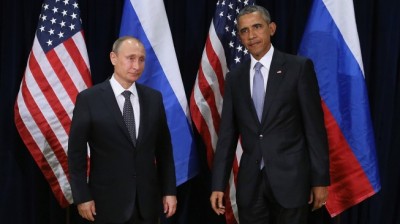 El presidente de EEUU Barack Obama y el presidente de Rusia Vladimir Putin