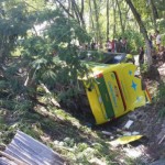 Accidente guagua deja 35 heridos; tres están graves