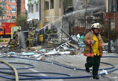 Una explosión en un barrio residencial de Bogotá deja 27 heridos