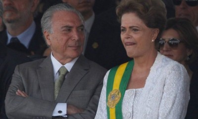  Presidenta Dilma Rousseff y vice presidente de Brasil Michel Temer