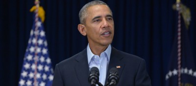Obama durante rueda de prensa en Rancho Mirage