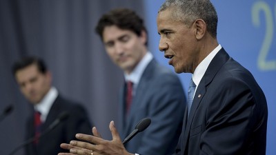 Barack Obama en la cumbre de Ottawa