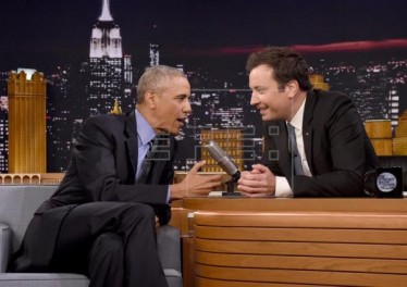 Obama en el show del comediante  Jimmy Fallon