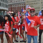 Puertorriquenos marchan exigiendo la descolonizacion, cancelacion de la deuda y la libertad de Oscar Lopez Rivera  