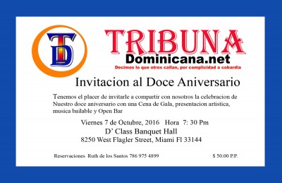 Tribuna Dominicana celebra 12 años informando