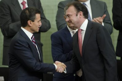 Enrique Peña Nieto Presidente de Mexico y Luis Videgaray ex Ministro de Finanzas