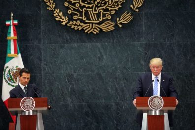 Ven insultante visista de Trump a México