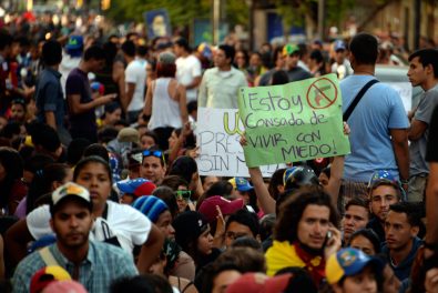  Protestas de estudiantes en Caracas