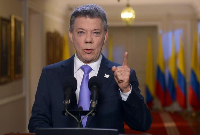 El presidente colombiano Juan Manuel Santos