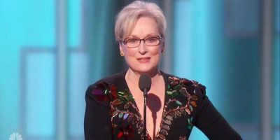 Meryl Streep, actriz ganadora  en multiples ocasiones de los Globos de Oro