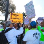 Dominicanos de Miami, participan en protesta contra la impunidad