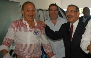 Ángel Rondón, Francisco Javier García y Danilo Medina 
