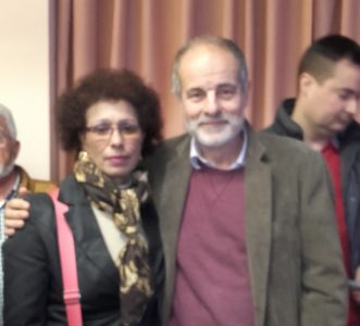 Olga Capellan con el Sr. Sanchez