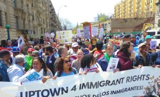 Marchan en Alto Manhattan contra política migratoria EEUU