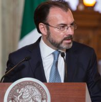 Luis Videgaray Caso  Secretario de relaciones exteriores de Mexico