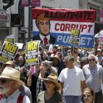 Marchan en al menos 46 ciudades de EEUU para pedir la destitución de Trump