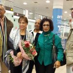 PRD recibe a Doña Peggy Cabral en Aeropuerto de Barcelona