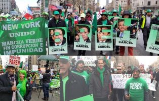 Marcha Verde NY demanda fin corrupción e impunidad RD