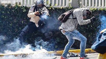  imagen de archivo, demuestra la violencia que se vive en Venezuela