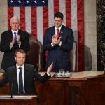Macron da un discurso en el Congreso marcando sus profundas diferencias con Trump entre aplausos demócratas