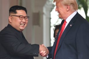 Donald Trump presidente de EEUU y Kim Jong Un presidente de Corea del Norte