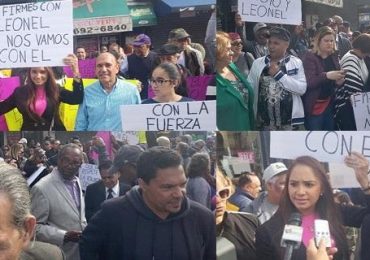 Dominicanos protestan en Alto Manhattan por supuesto fraude a Leonel