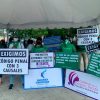 En RD Mujeres montan campamento frente al Palacio de gobierno por tres causales para el aborto